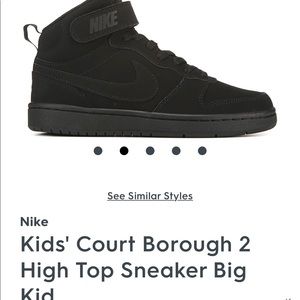 Nike black Air Force 1 high top